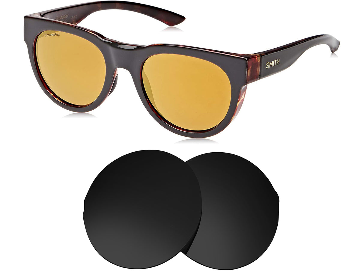 Smith Crusader-Replacement Lenses-Volcanic Black-Non-Polarized-Seek Optics