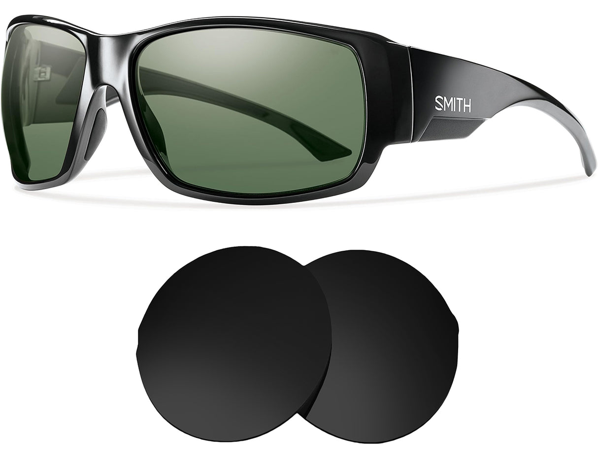 Smith Dockside-Replacement Lenses-Volcanic Black-Non-Polarized-Seek Optics