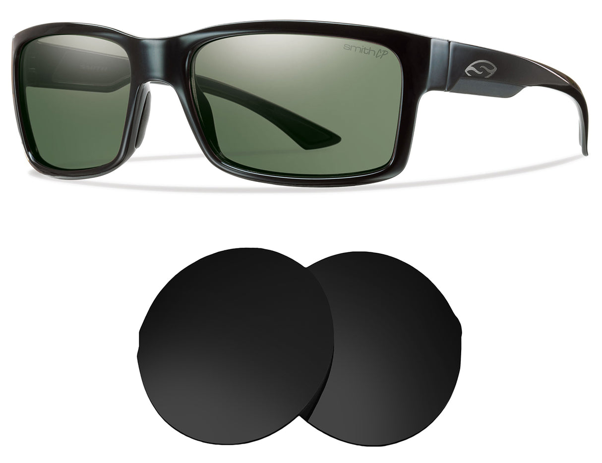 Smith Dolen-Replacement Lenses-Volcanic Black-Non-Polarized-Seek Optics