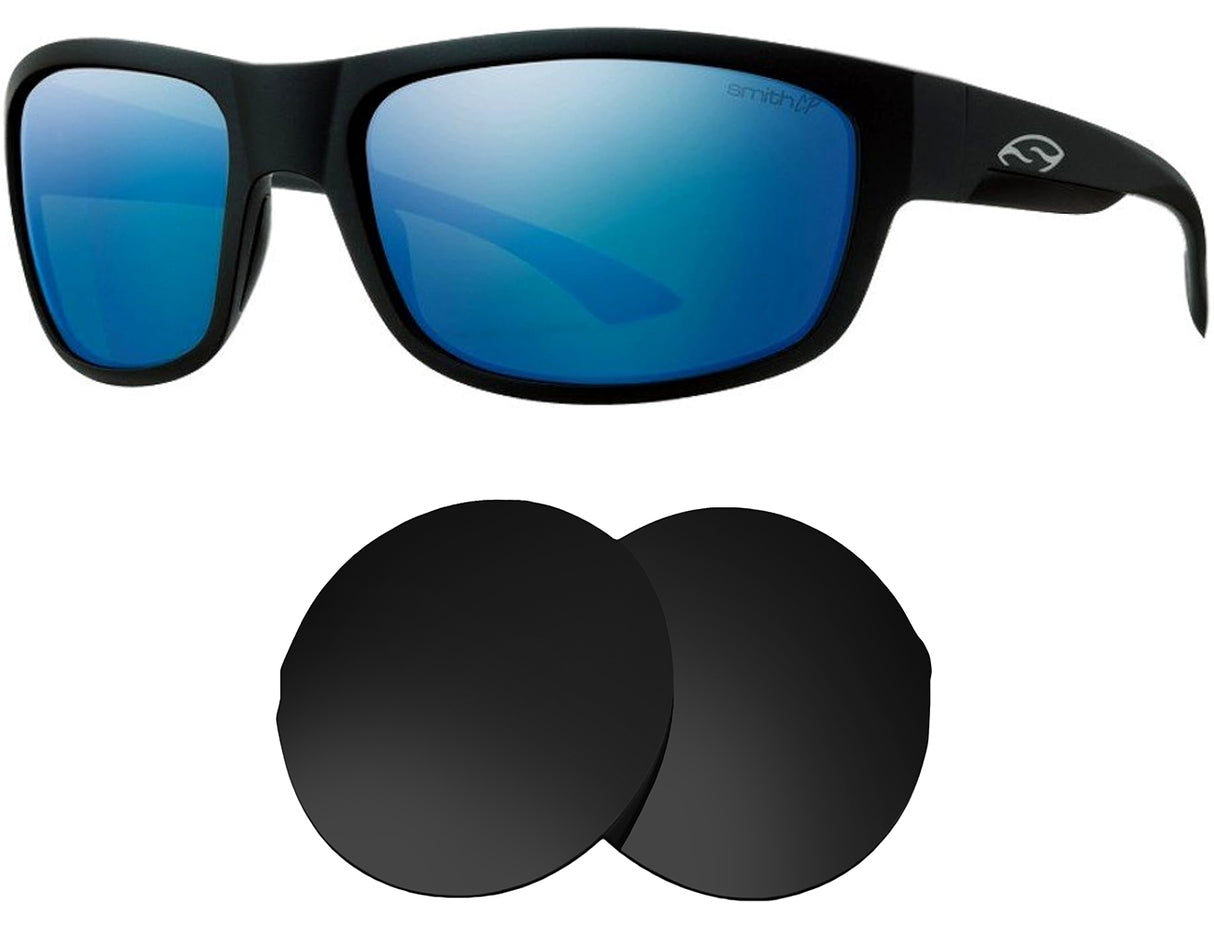 Smith Dover-Replacement Lenses-Volcanic Black-Non-Polarized-Seek Optics