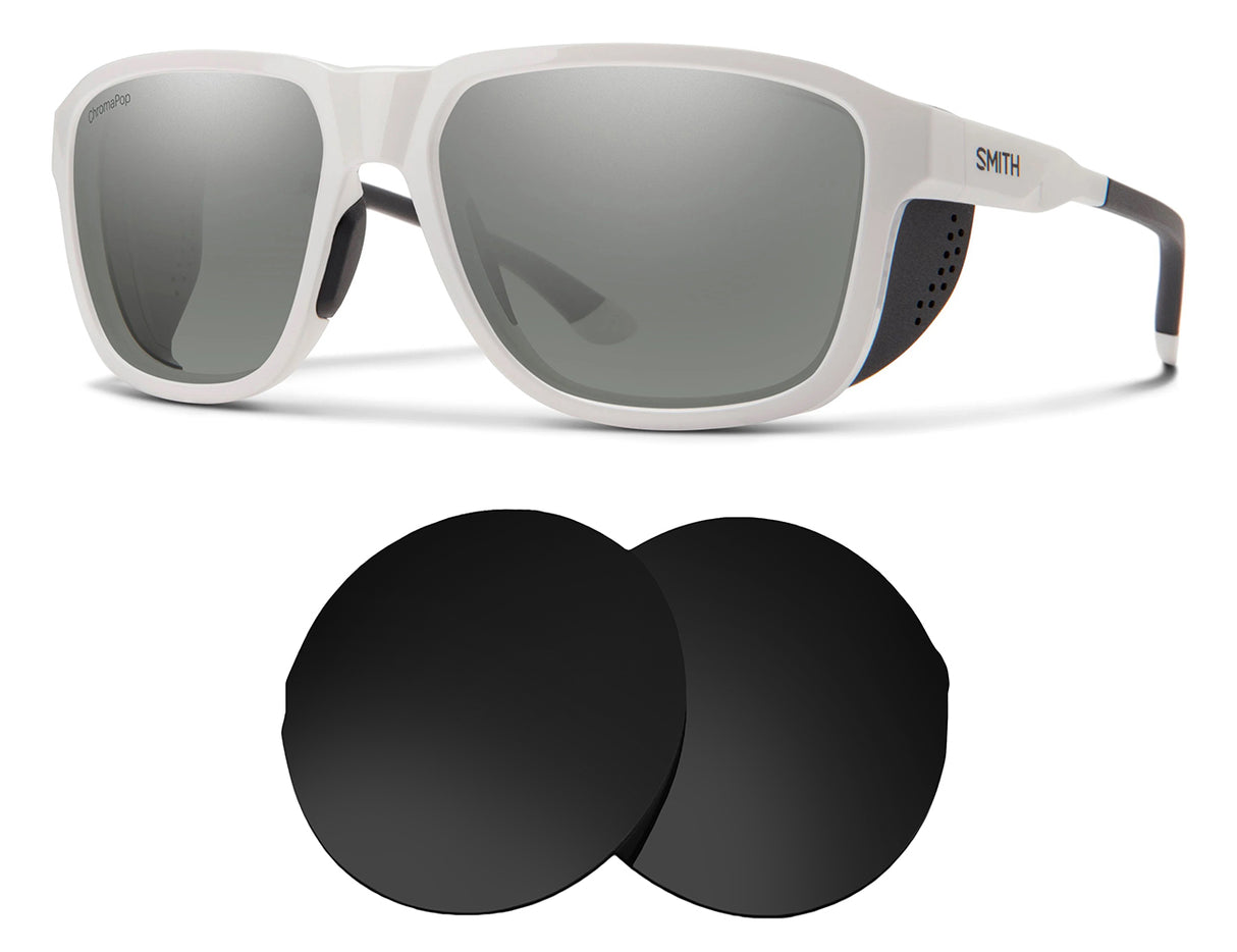 Smith Embark-Replacement Lenses-Volcanic Black-Non-Polarized-Seek Optics