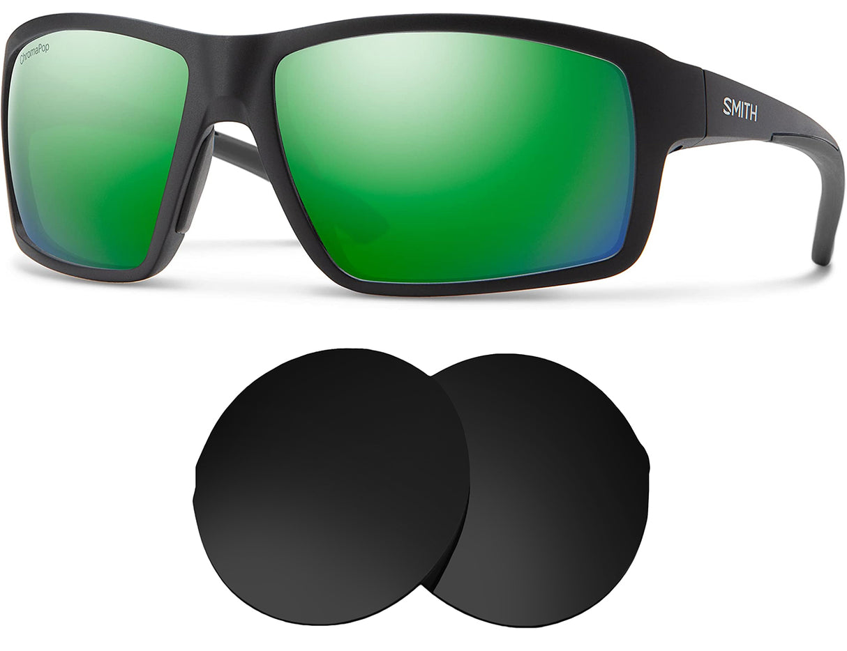 Smith Hookshot-Replacement Lenses-Volcanic Black-Non-Polarized-Seek Optics
