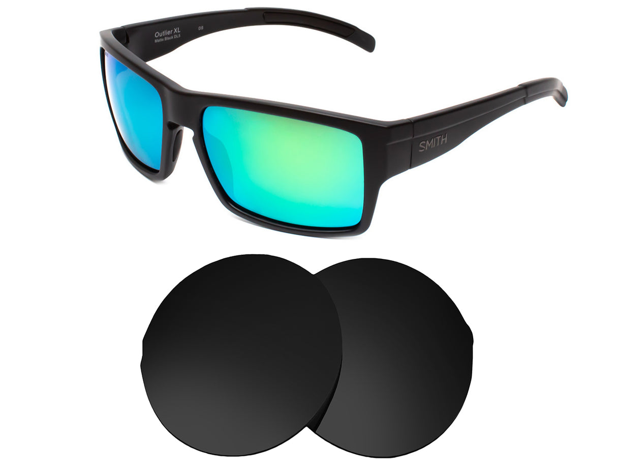 Smith Outlier XL-Replacement Lenses-Volcanic Black-Non-Polarized-Seek Optics