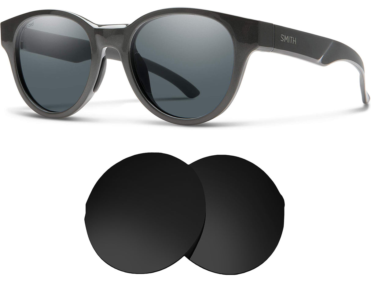 Smith Snare-Replacement Lenses-Volcanic Black-Non-Polarized-Seek Optics
