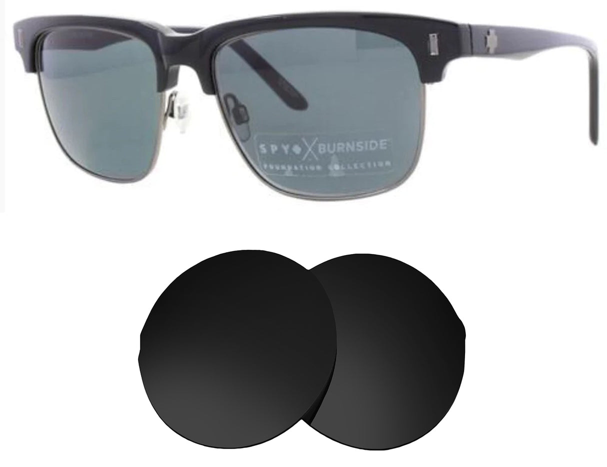 Spy Optic Burnside-Replacement Lenses-Volcanic Black-Non-Polarized-Seek Optics