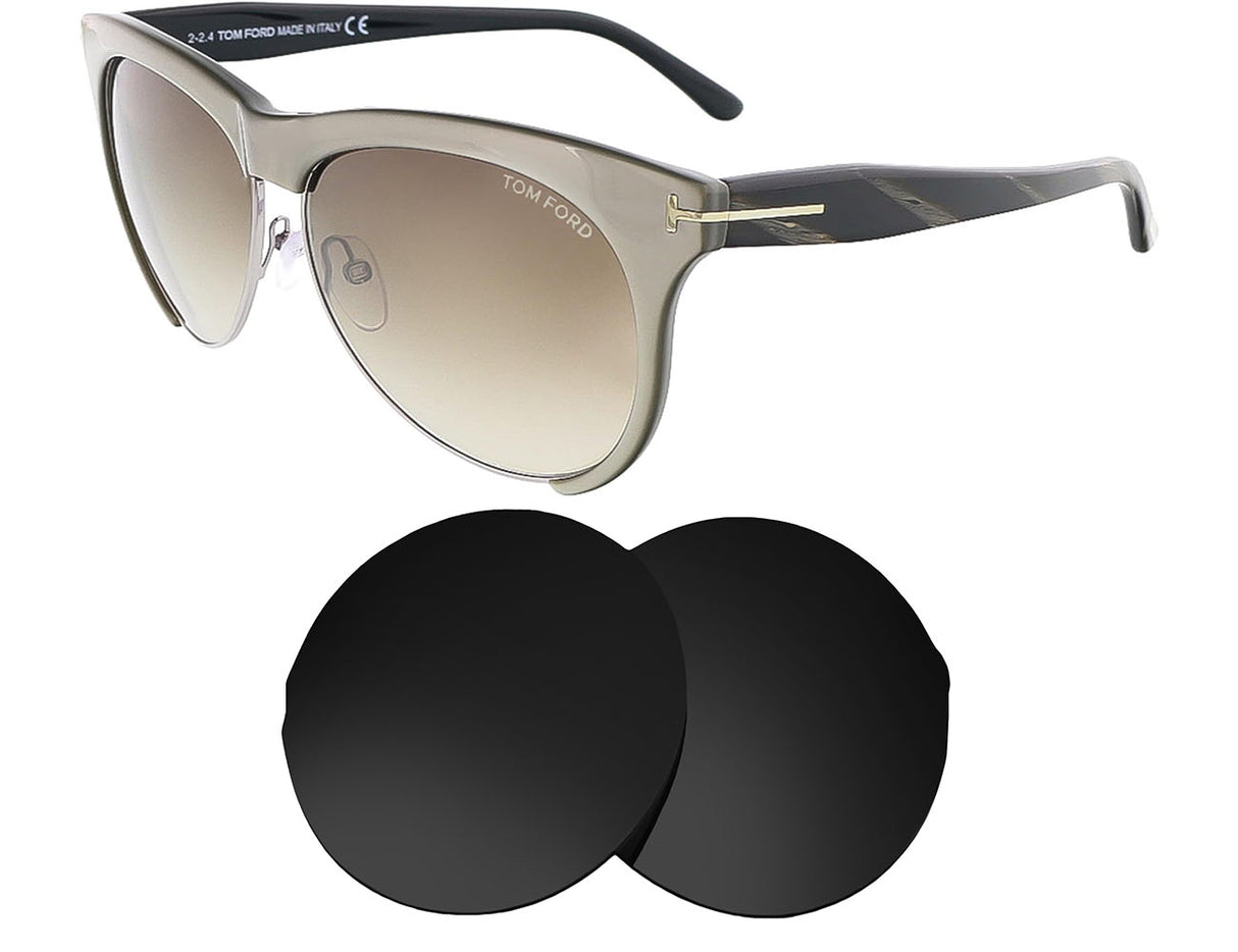 Tom Ford Leona TF0365-Replacement Lenses-Volcanic Black-Non-Polarized-Seek Optics