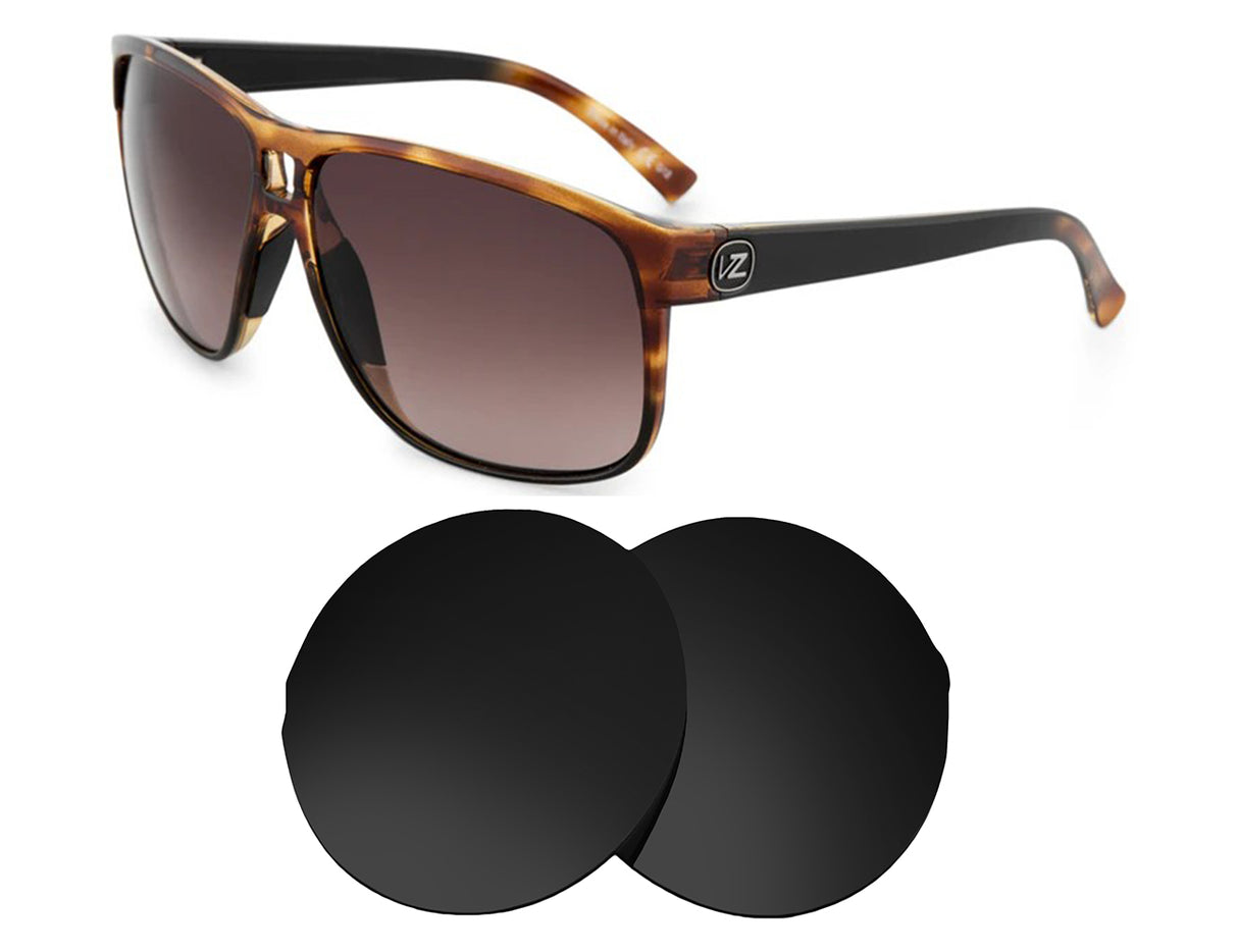 VonZipper Blotto-Replacement Lenses-Volcanic Black-Non-Polarized-Seek Optics