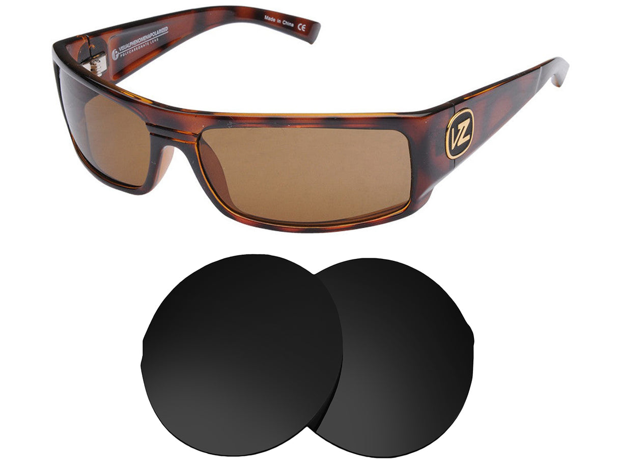 VonZipper Burnout-Replacement Lenses-Volcanic Black-Non-Polarized-Seek Optics