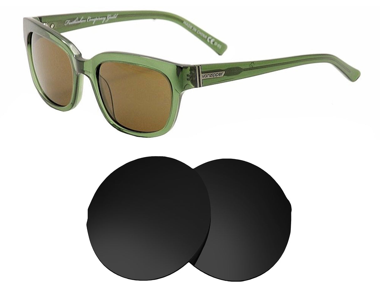VonZipper Commonwealth-Replacement Lenses-Volcanic Black-Non-Polarized-Seek Optics