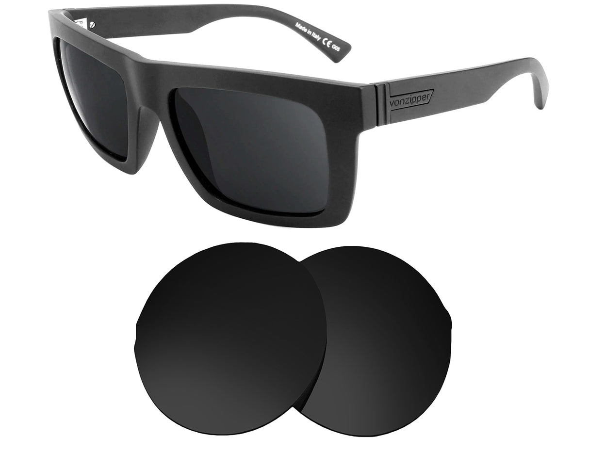 VonZipper Donmega-Replacement Lenses-Volcanic Black-Non-Polarized-Seek Optics