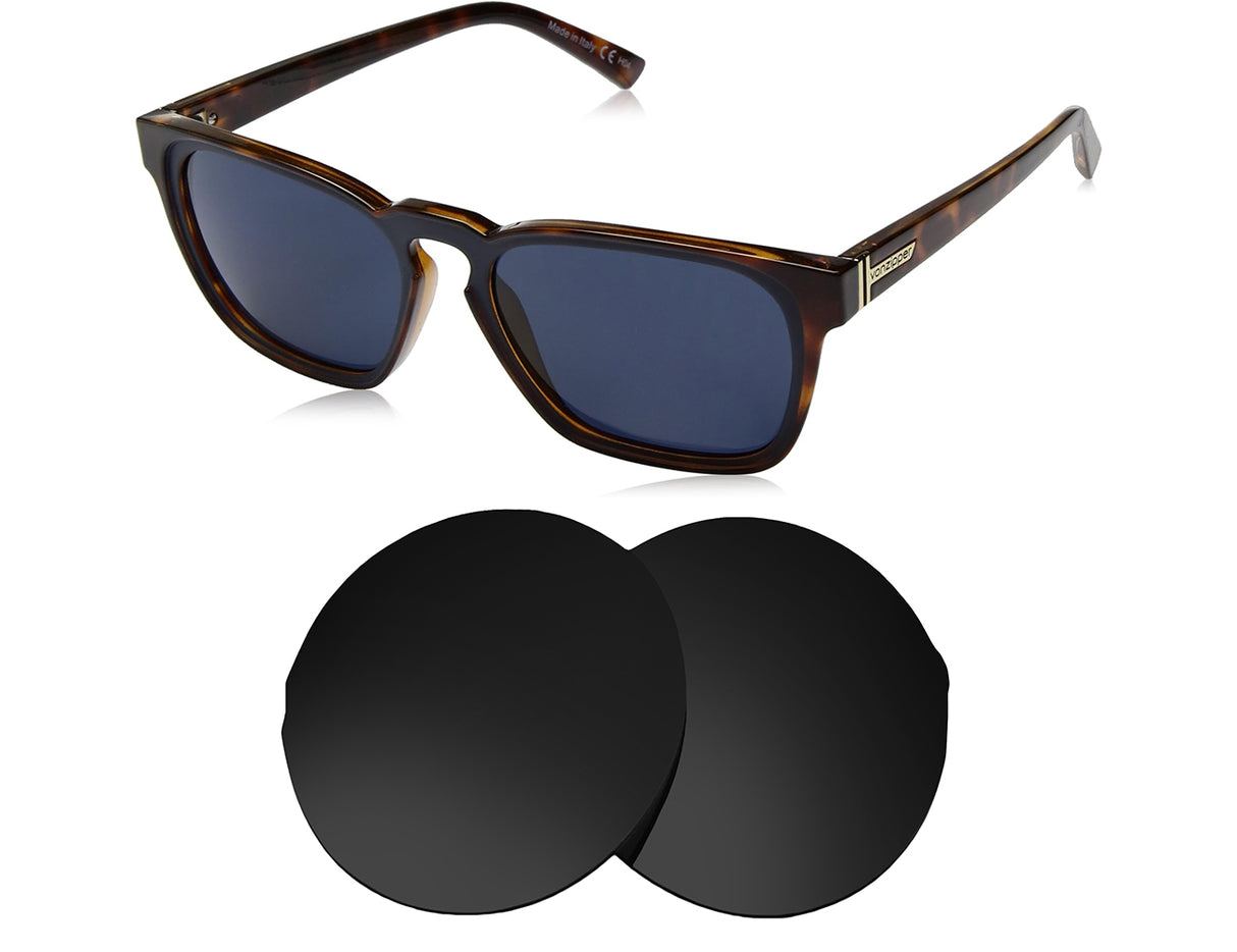 VonZipper Levee-Replacement Lenses-Volcanic Black-Non-Polarized-Seek Optics