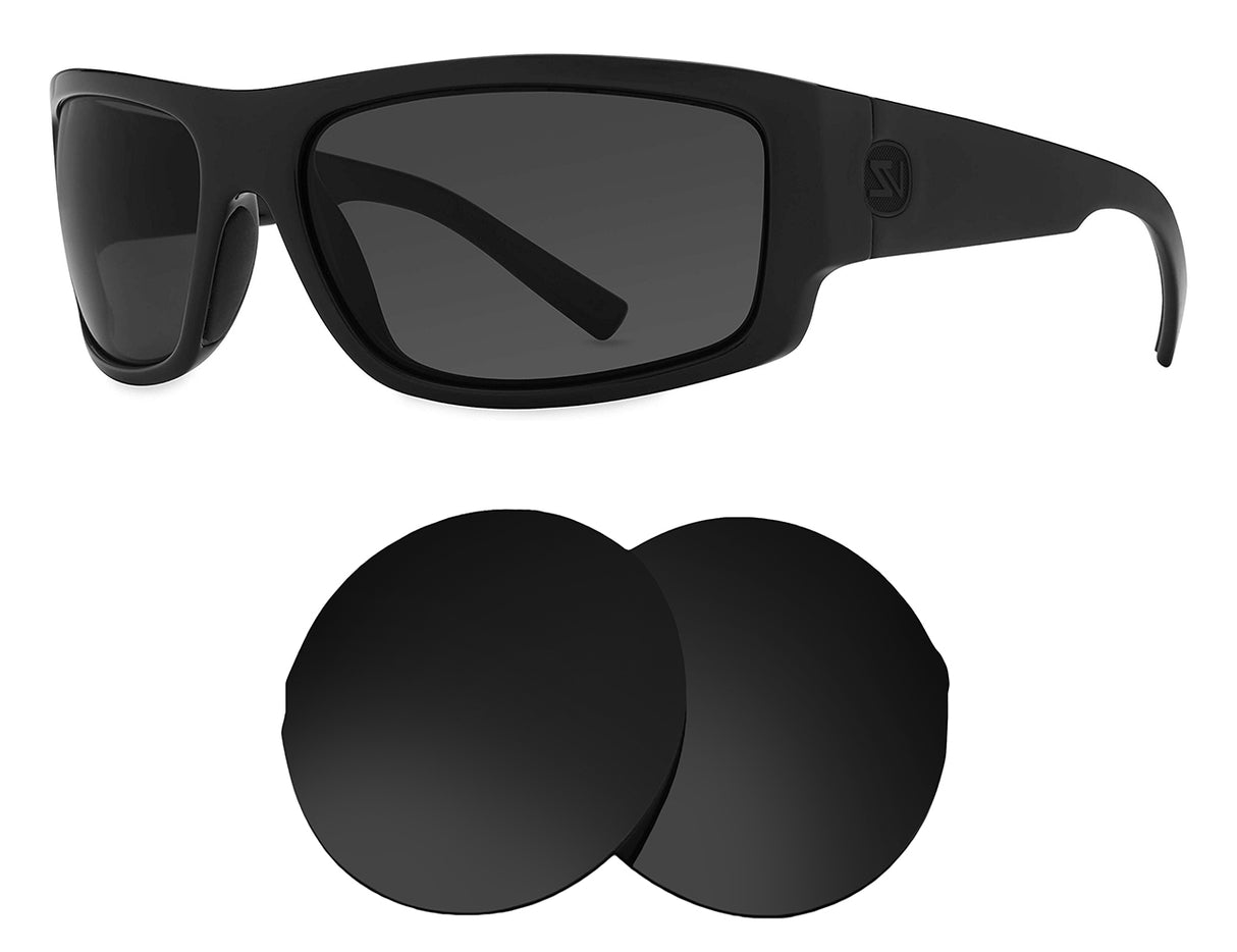 VonZipper Semi-Replacement Lenses-Volcanic Black-Non-Polarized-Seek Optics