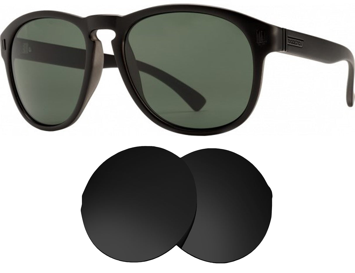 VonZipper Thurston-Replacement Lenses-Volcanic Black-Non-Polarized-Seek Optics