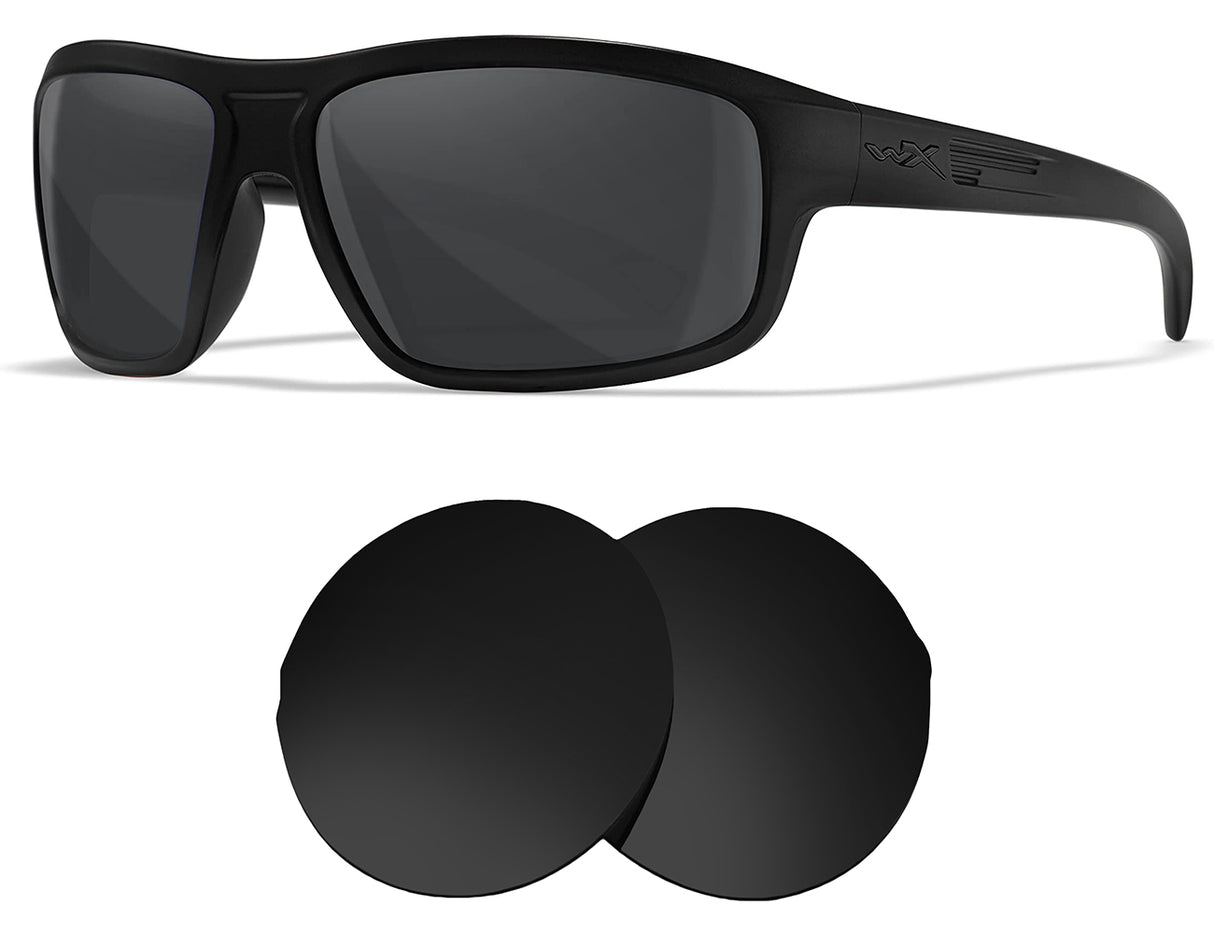 Wiley X Contend-Replacement Lenses-Volcanic Black-Non-Polarized-Seek Optics