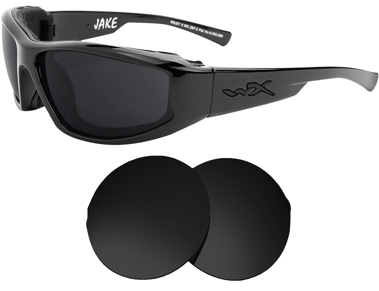 Wiley X Jake-Replacement Lenses-Volcanic Black-Non-Polarized-Seek Optics
