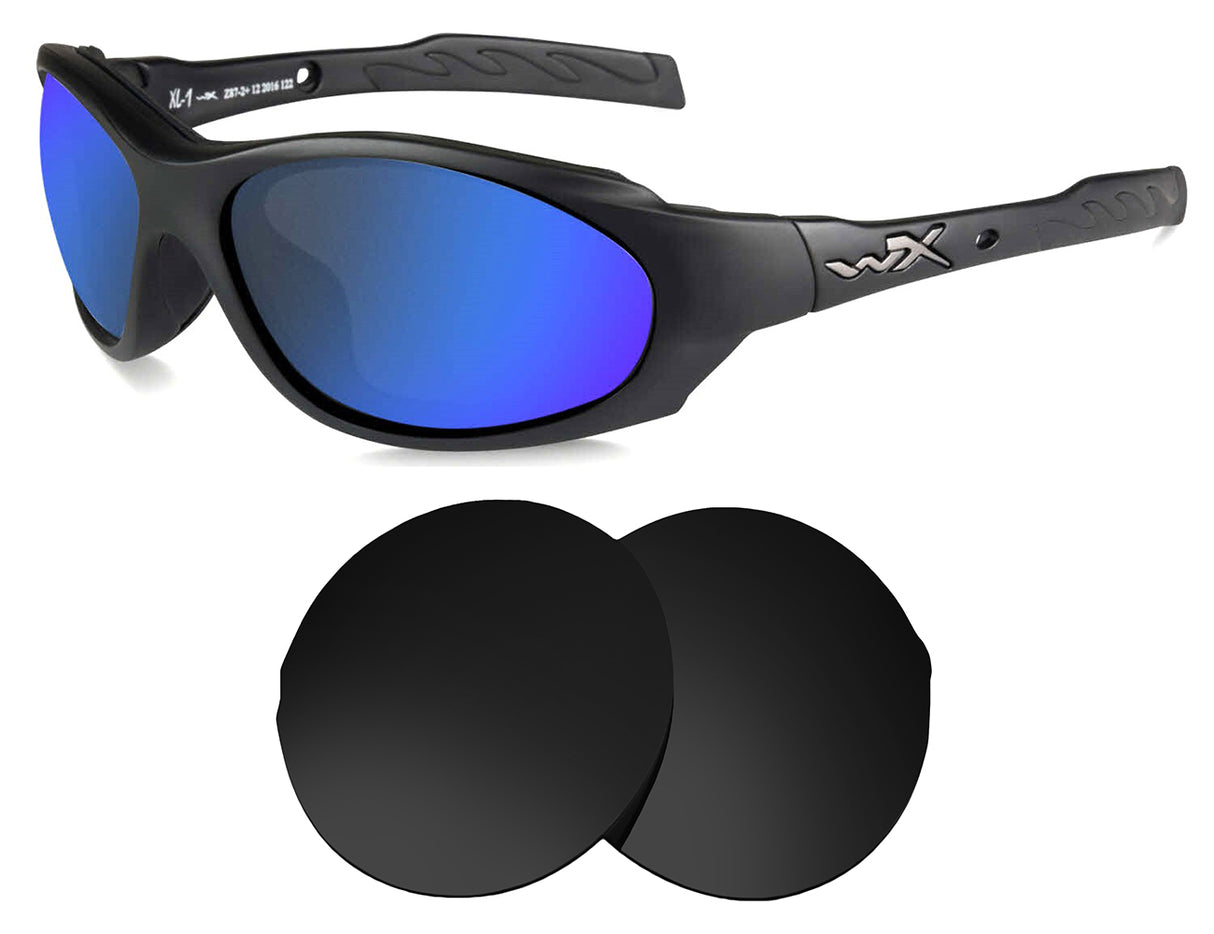 Wiley X XL-1 Advanced-Replacement Lenses-Volcanic Black-Non-Polarized-Seek Optics