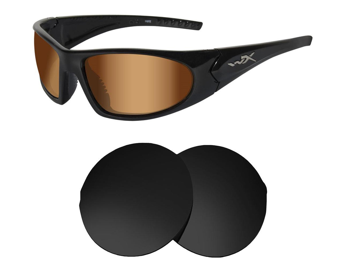 Costa Del Mar Caldera-Replacement Lenses-Volcanic Black-Non-Polarized-Seek Optics