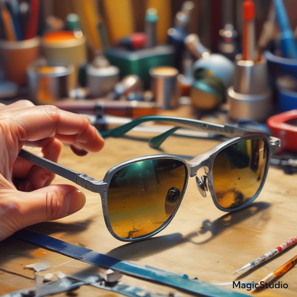 Repair Sunglasses Easily with tools and work bench