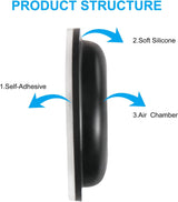 Adhesive / Stick-On Silicone-Nose Pads-Clear-Seek Optics