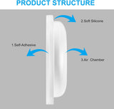 Adhesive / Stick-On Silicone-Nose Pads-Clear-Seek Optics