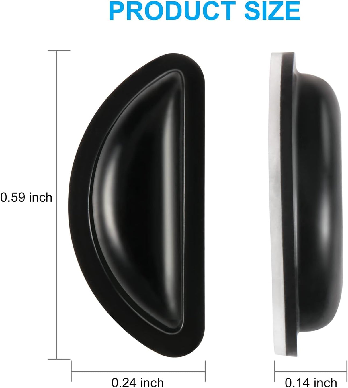 Adhesive / Stick-On Silicone-Nose Pads-Clear-Seek Optics