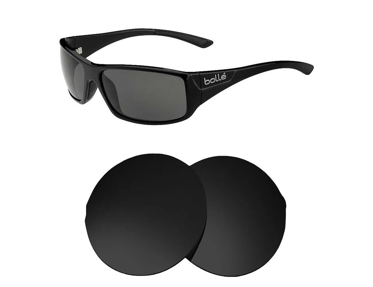 Bolle Crown-Replacement Lenses-Volcanic Black-Non-Polarized-Seek Optics