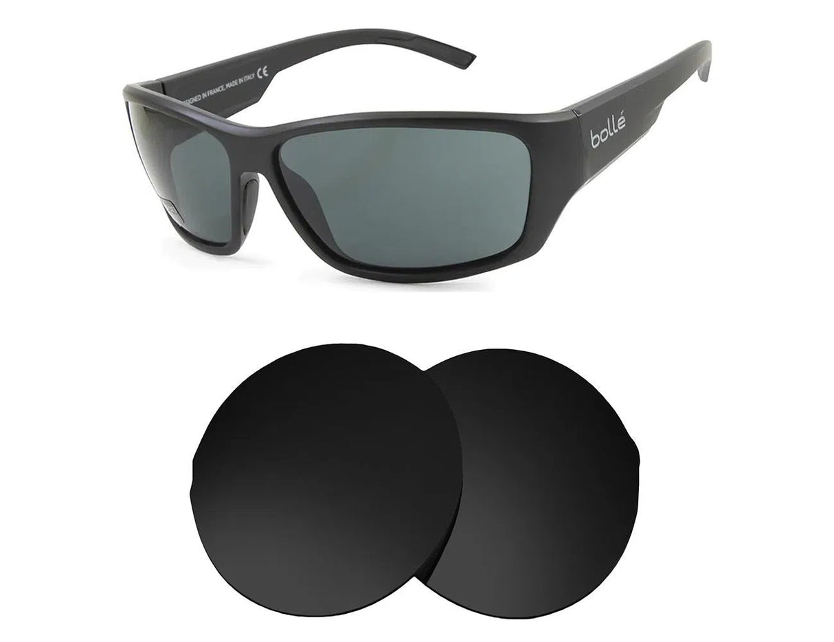 Bolle IBEX-Replacement Lenses-Volcanic Black-Non-Polarized-Seek Optics