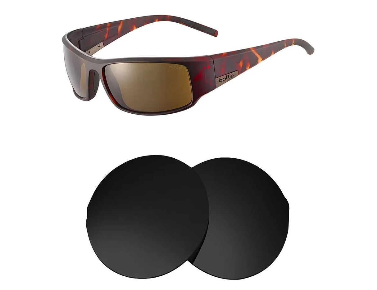 Bolle King-Replacement Lenses-Volcanic Black-Non-Polarized-Seek Optics