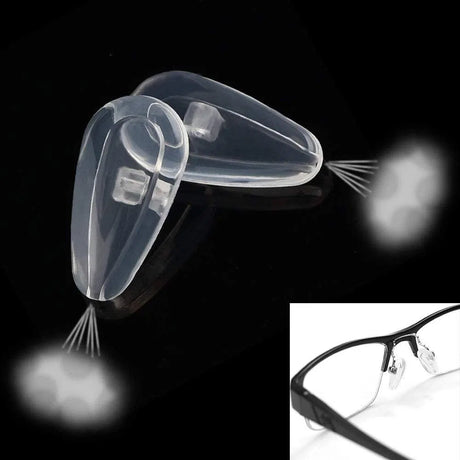 Clear Nosepads for Metal Sunglasses and Eyeglasses-Rubber Kit-Seek Optics