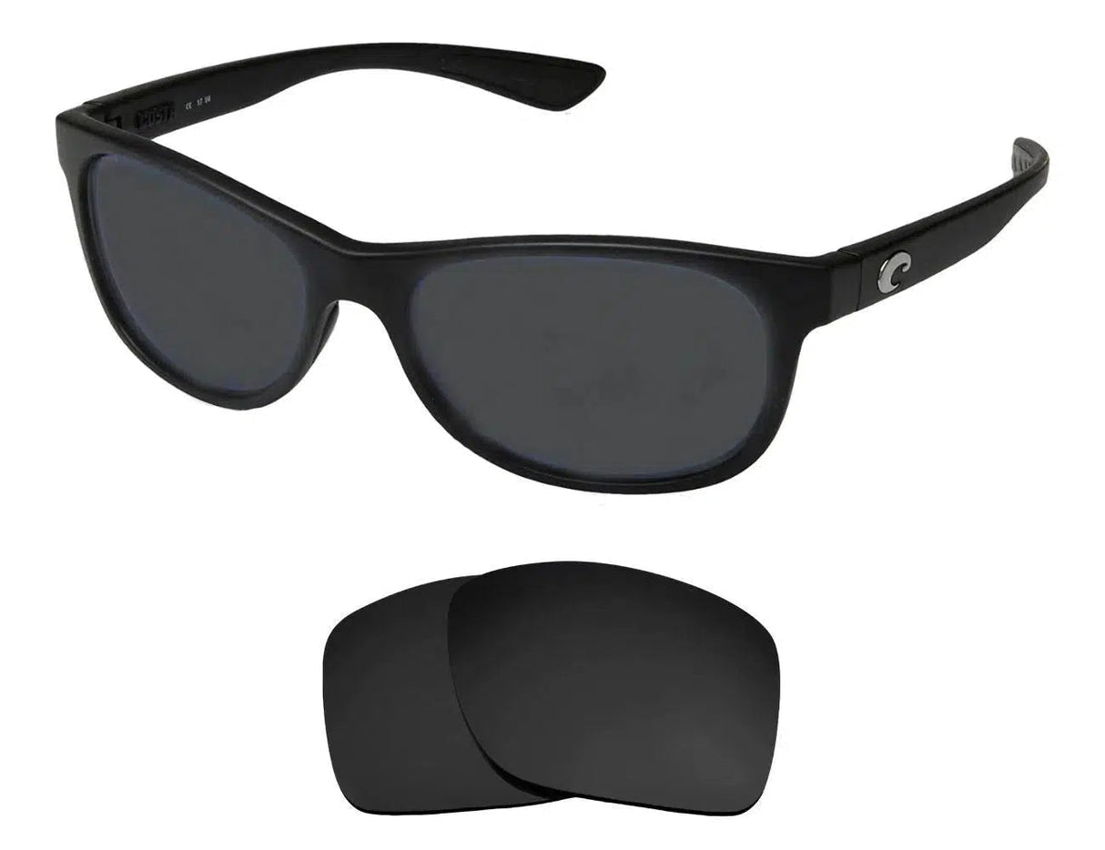 Costa Del Mar Prop-Replacement Lenses-Volcanic Black-Non-Polarized-Seek Optics