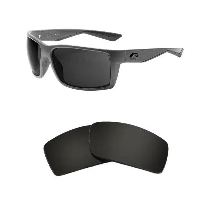 Costa Del Mar Reefton-Replacement Lenses-Volcanic Black-Non-Polarized-Seek Optics