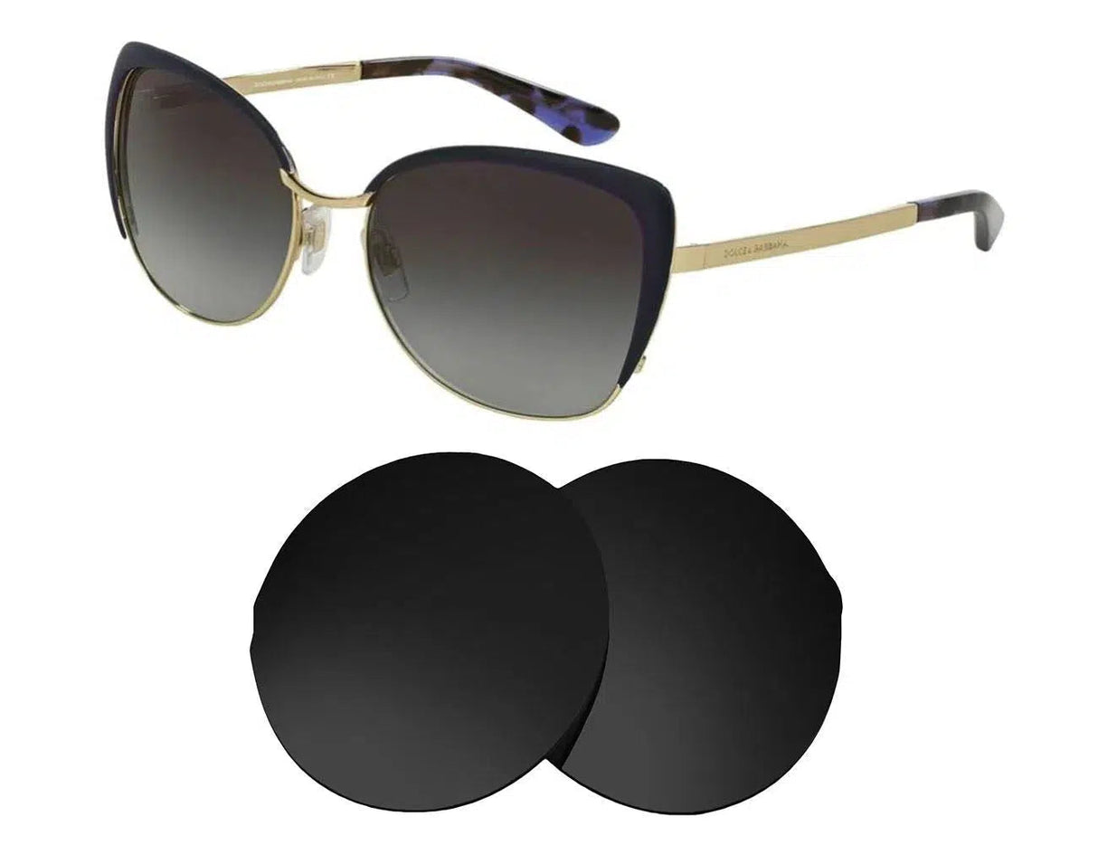 Dolce & Gabbana DG 2143-Replacement Lenses-Volcanic Black-Non-Polarized-Seek Optics