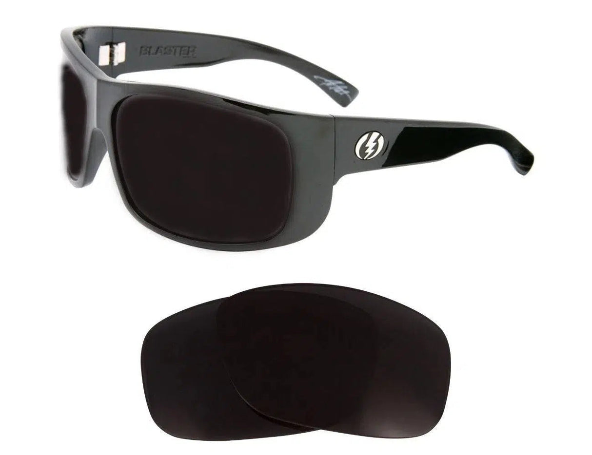Electric Blaster-Replacement Lenses-Volcanic Black-Non-Polarized-Seek Optics