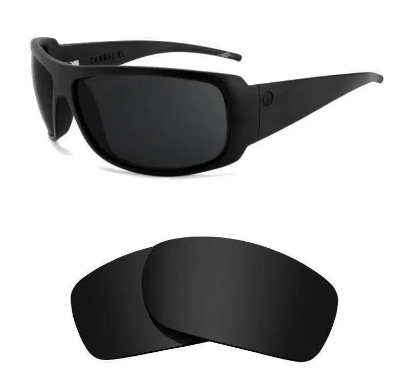 Electric Charge XL-Replacement Lenses-Volcanic Black-Non-Polarized-Seek Optics