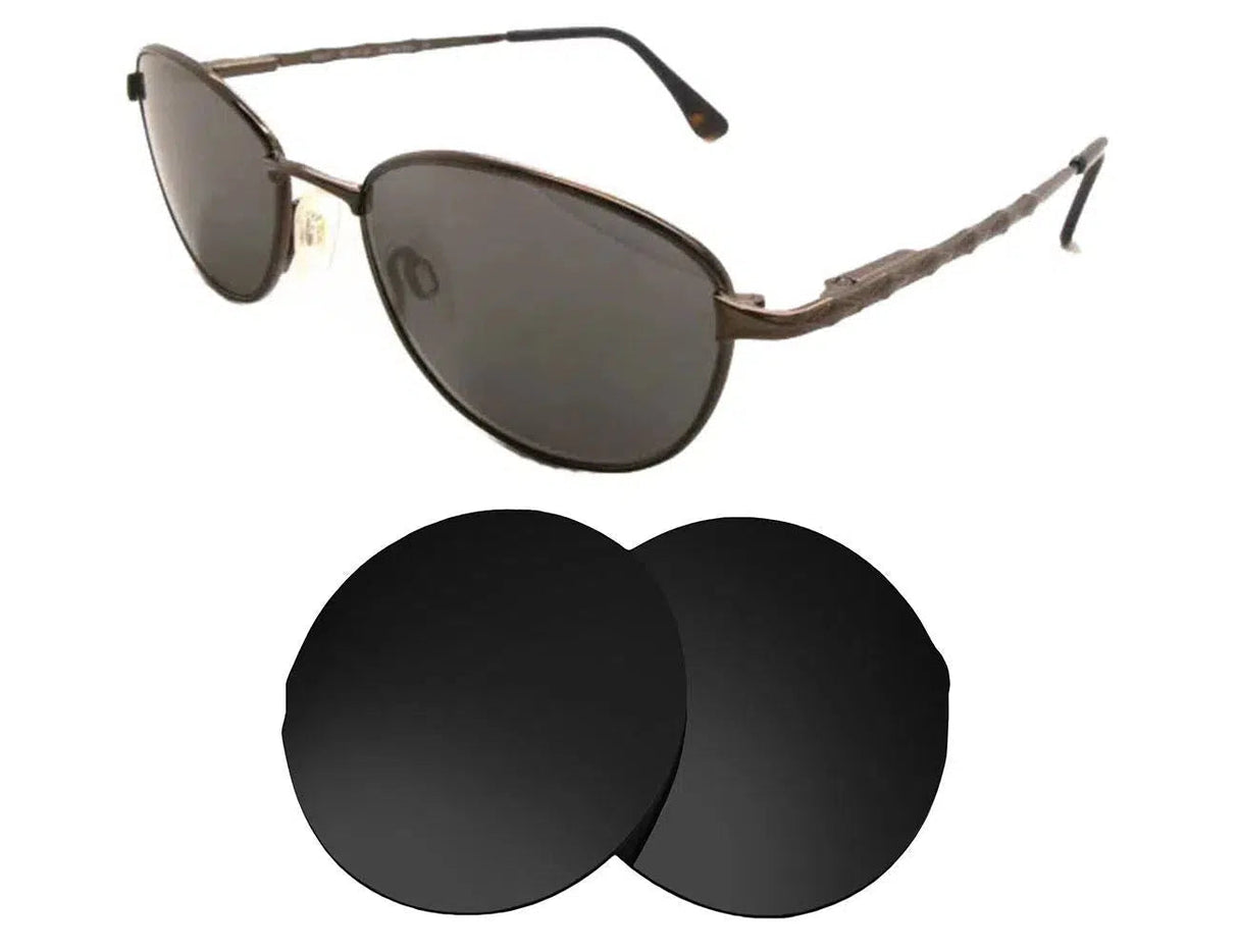 Maui Jim Diamond Head MJ145-Replacement Lenses-Volcanic Black-Non-Polarized-Seek Optics