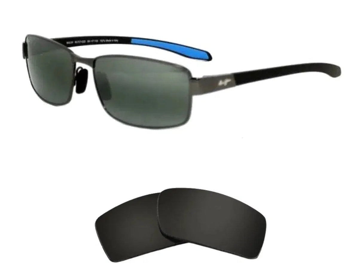 Maui Jim Kona Winds MJ707-Replacement Lenses-Volcanic Black-Non-Polarized-Seek Optics