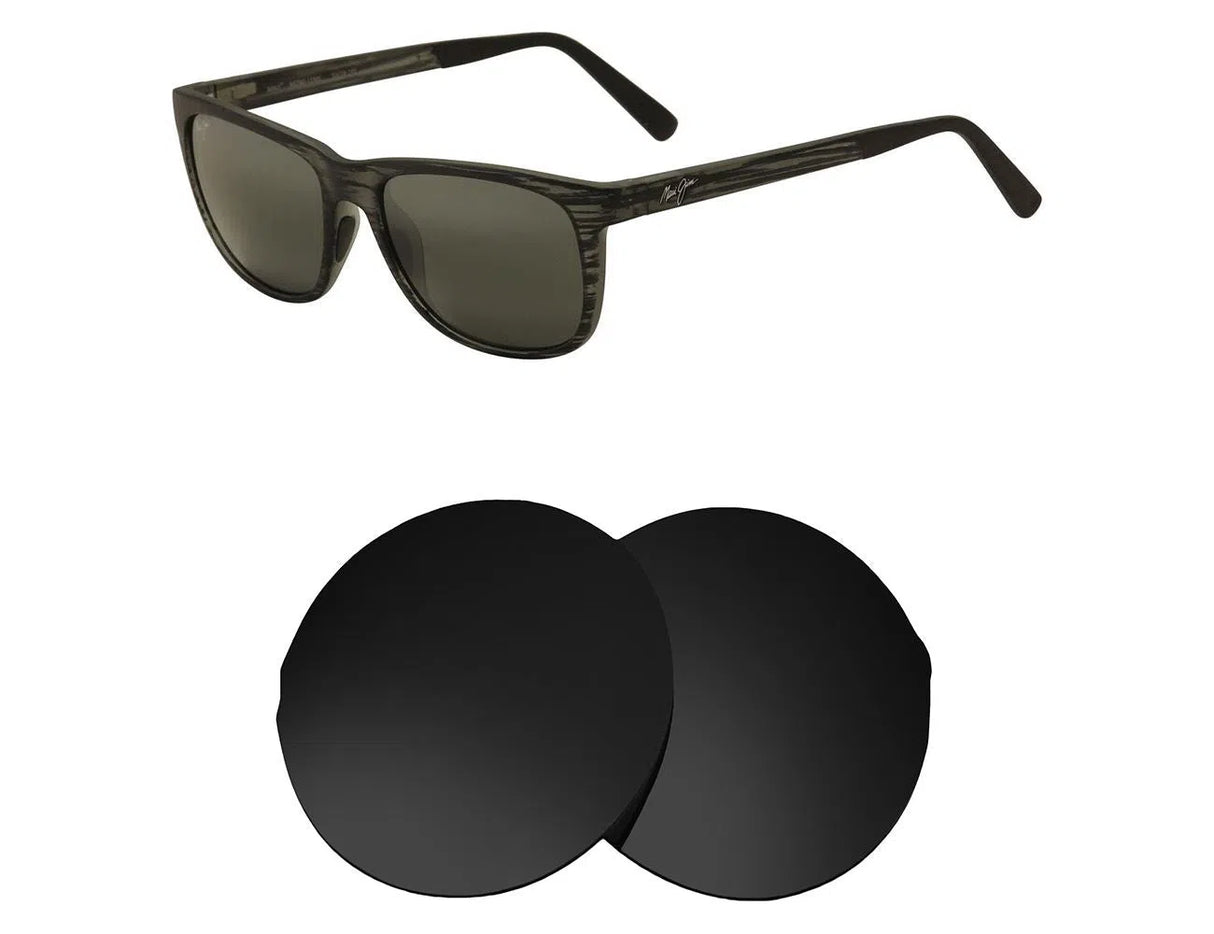 Maui Jim Tail Slide MJ740-Replacement Lenses-Volcanic Black-Non-Polarized-Seek Optics