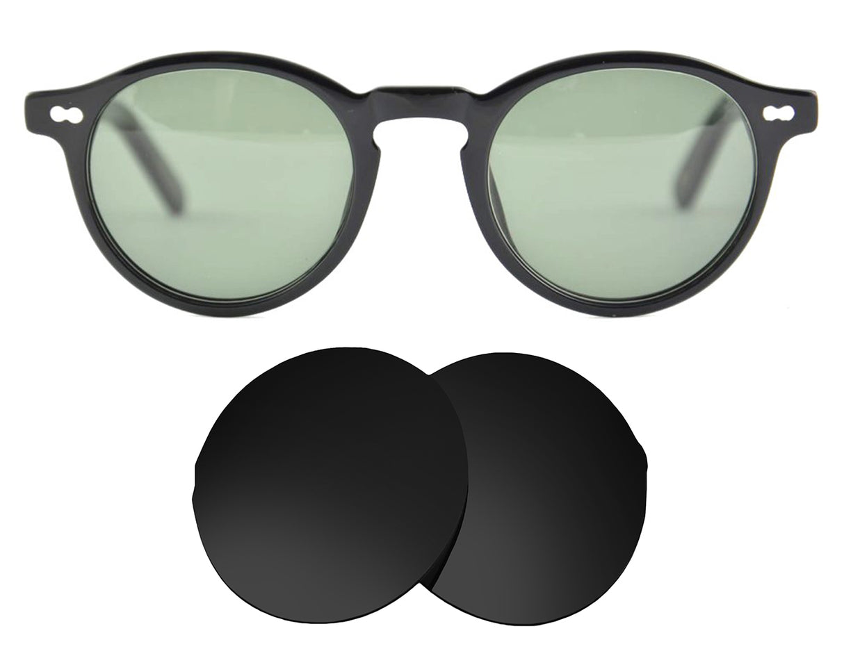 Moscot Miltzen-Replacement Lenses-Volcanic Black-Non-Polarized-Seek Optics