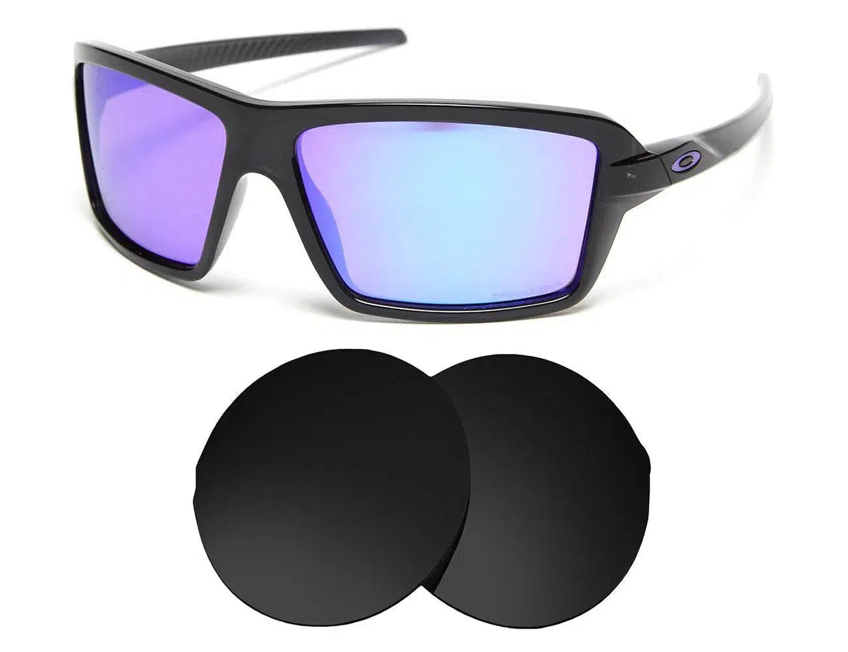 Oakley Cables-Replacement Lenses-Volcanic Black-Non-Polarized-Seek Optics