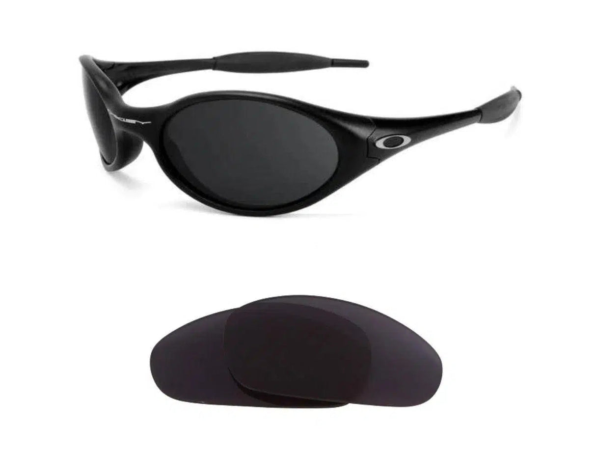 Oakley Eye Jacket-Replacement Lenses-Volcanic Black-Non-Polarized-Seek Optics