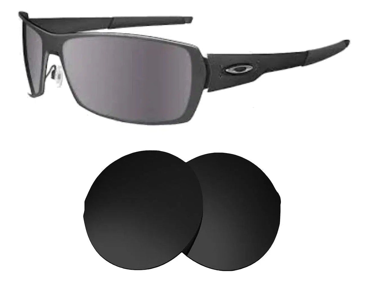 Oakley Spike (Low Bridge)-Replacement Lenses-Volcanic Black-Non-Polarized-Seek Optics