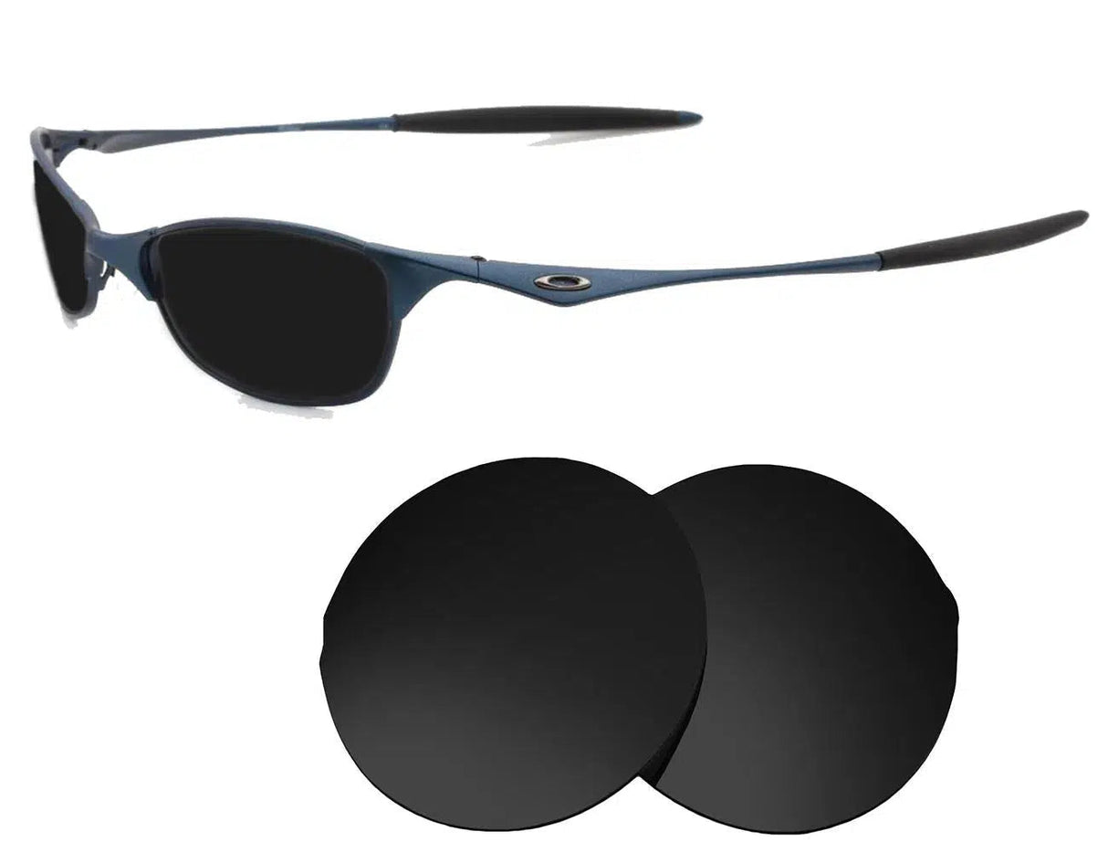 Oakley Wiretap 1.0-Replacement Lenses-Volcanic Black-Non-Polarized-Seek Optics