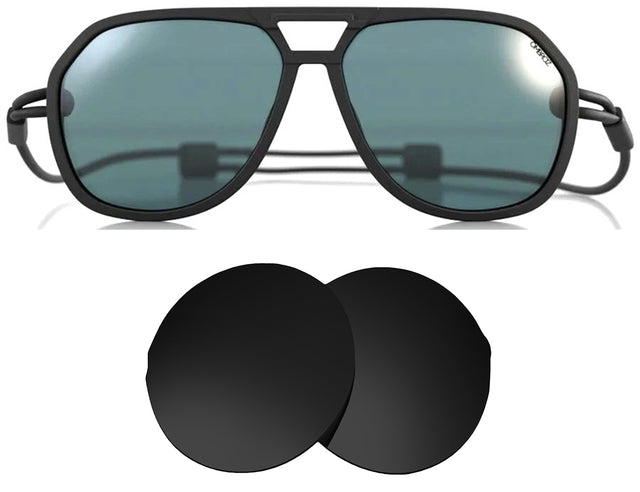 Ombraz Classic Narrow-Replacement Lenses-Volcanic Black-Non-Polarized-Seek Optics