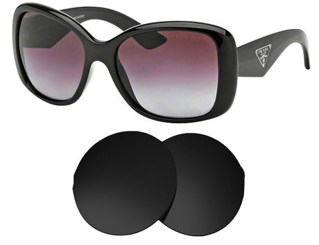 Prada SPR 32P-Replacement Lenses-Volcanic Black-Non-Polarized-Seek Optics