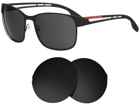 Prada SPS 52T (59mm)-Replacement Lenses-Volcanic Black-Non-Polarized-Seek Optics