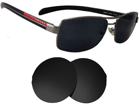 Prada SPS 50L (59mm)-Replacement Lenses-Volcanic Black-Non-Polarized-Seek Optics