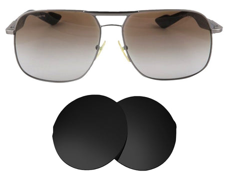 Prada SPS 54N (59mm)-Replacement Lenses-Volcanic Black-Non-Polarized-Seek Optics