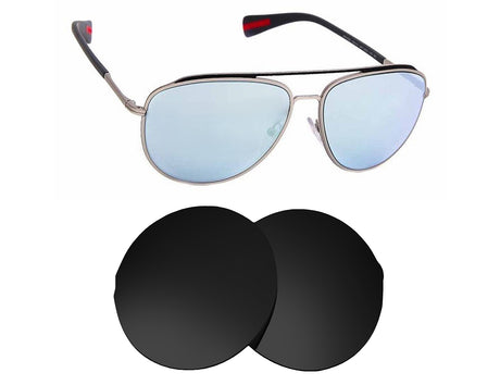 Prada SPS 55R (59mm)-Replacement Lenses-Volcanic Black-Non-Polarized-Seek Optics