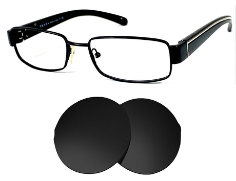 Prada VPR 51L (53mm)-Replacement Lenses-Volcanic Black-Non-Polarized-Seek Optics