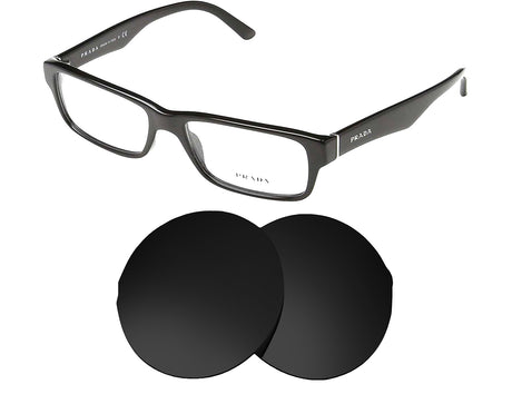 Prada VPR 16M (53mm)-Replacement Lenses-Volcanic Black-Non-Polarized-Seek Optics